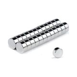 Wozlo 50 Adet 10x2mm Yuvarlak Güçlü Neodyum Mıknatıs - Neodim Magnet Çap 10mm , Kalınlık 2mm