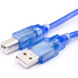 Wozlo 50CM Mavi USB 2.0 Yazıcı Kablosu - USB Tip B Kablo Dayanıklı Tasarım ile Hızlı Veri Aktarımı - 50 cm
