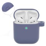 Wozlo Airpods 1. Ve 2. Nesil Uyumlu Koruyucu Silikon Kılıf - Silikon Koruma Kılıfı - Lila