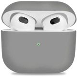 Wozlo Apple Airpods 3 Koruyucu Kılıf - 3. Nesil Silikon Kulaklık Koruma Kılıfı - Gri