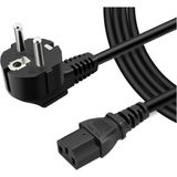 Wozlo C13 Power Kablo Kasa Monitör Ekran Power Güç Kablosu - Kısa Standart Power Kablosu - 1 mt