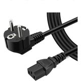 Wozlo C13 Power Kablo Standart Kasa Monitör Elektrik Güç Kablosu - 5 mt - Siyah