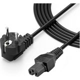 Wozlo C15 Power Kablosu IEC-C15 Oluklu Güç Kablosu - C15 Oyuklu Power Kablo - 1.8 mt - Siyah - 1,8 m