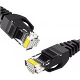 Wozlo Cat6 Ethernet Internet Lan Network Patch Kablo - Fabrikasyon - Siyah - 1 Metre