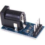 Wozlo DC-005 Güç Kaynağı Modülü Dc Güç Modülü 5.5-2.1mm Güç Adaptör Kartı - 2 Adet - Mavi