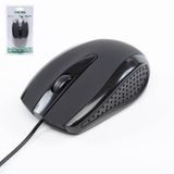 WOZLO Ergonomik USB Optik Kablolu Mouse 1000 DPI - Siyah