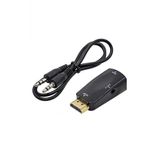 Wozlo Hdmi To Vga Çevirici Dönüştürücü Adaptör 3.5Mm Ses Çıkışlı 1080P