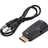 Wozlo HDMI To VGA Çevirici Dönüştürücü Ses Çıkışlı Ps3 Ps4 Receiver Projeksiyon Pc Laptop