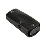 Wozlo HDMI to VGA Dişi Dişi Çevirici Dönüştürücü Adaptör renk-siyah