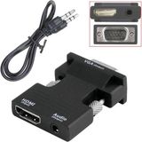 Wozlo HDMI To VGA Dönüştürücü Adaptör Ses Destekli Bağlantı ile Uyumlu Cihazlar için
