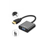 Wozlo Hdmı To VGA Ses Kablo Çevirici Ps3 Pc Notebook Projeksiyon Uyumlu Sesli Adaptör