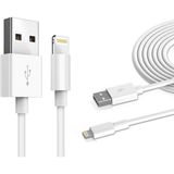 Wozlo iPad iPhone 5s 6 7 8 Plus , 11 , 12 Pro Max , x , Xr , Xs , Xmax , Se Lightning USB Şarj Kablosu - Beyaz