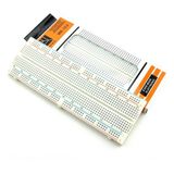 Wozlo MB-102 Büyük Boy Breadboard 830 Pin Bread Bord - Beyaz - 1 Adet