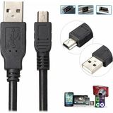 Wozlo Mini USB 5 Pin Kablo - Mp3 Kamera Harici Harddisk Navigasyon Ps3 Kol Şarj Kablosu - 1 Metre