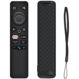Wozlo Realme 4k Tv Stick Uyumlu Uzaktan Kumanda Kılıfı - Silikon Koruyucu Kılıf - Siyah