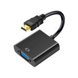 Wozlo Tablet Projeksiyon Notebook Uyumlu HDMI To VGA Kablo Siyah