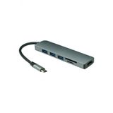 Wozlo Type C To Usb 3.0 Hdmi Dönüştürücü Kart Okuyucu 6 İn 1 Çevirici