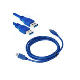 Wozlo Usb 3.0 Erkek Erkek Kablo 50Cm Usb 3.0 M/M Usb Erkek-Erkek Kablo