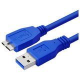 Wozlo USB 3.0 To Micro Usb-B Harici Harddisk HDD Data Kablosu 1m - Mavi - 1 m