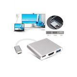 Wozlo Usb 3.1 Type-C To Hdmi Usb 3.0 Port Usb C Şarj Çevirici Adaptör - Type-C Mhl Kablo