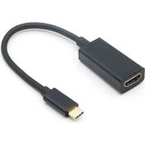 Wozlo USB C USB 3.1 Type-C To HDMI 2.0 4K@60Hz HDR10 Dönüştürücü (Thunderbolt 3) - USB C To HDMI - Siyah