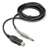 Wozlo USB Gitar Ses Link Kablosu Akustik Gitar Saz Bağlama Link Kablosu 3 Metre - Siyah - 300 cm