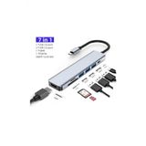 Wozlo Usb Type-C To 4K30hz Hdmi Kablosu + Sd/ Tf Kart Okuyucu + Usb3.0 + 2Xusb2.0 + Pd 87W Çevirici Kablo