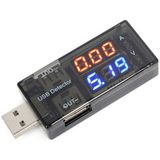 Wozlo USB Voltmetre USB Ampermetre El Tipi Akım Ölçer - 100 Ölçüm Mesafesi ve Siyah Renk