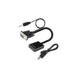 Wozlo Vga Hdmi Çevirici Dönüştürücü Kablo Ses Destekli Vga To Hdmi