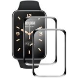 Wozlo Xiaomi Mi Band 7 Pro Uyumlu Nano Siyah Çerçeve 5d Tam Koruma Ekran Koruyucu - 2 Adet