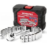 WP202541 3/8'’ Cr-V 24 Parça Metrik/inç Ağır Hizmet Lokma Takımı