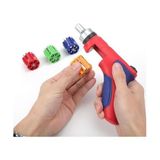 WP221048 24 Parça Profesyonel Cr-V Kabzalı Cırcırlı Tornavida Seti + Kemer Askılı Bez Taşıma Çantası - Ahşap - Option-1