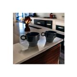 WPAWZ Espresso Seramik 2'li Kahve Fincanı Seti Siyah (105 cc)