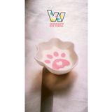 WPAWZ Seramik Kedi Ve Köpek Mama Ve Su Kabı 300 Ml. Pink