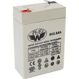 Wpies Akü 6V 2.8A (6.6x9.8x3.3cm) Beyaz Ups Wpies