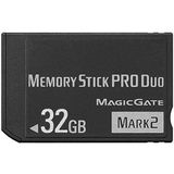 WQDMKE PSP Aksesuarları/Kamera Hafıza Kartı için Orijinal MS 32GB Bellek Çubuğu PRO Duo (MARK2)