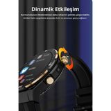 WR888 4g Lite Sim Kartlı Kameralı Aı Destekli Nfc Gps 1.54 Inç Yuvarlak Model Akıllı Saat - 41 - 45 mm - Siyah