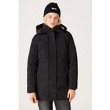 WRANGLER All Terrain Gear by Wrangler Loose Fit Rahat Kesim Çıkarılabilir Kapüşonlu Kadın Siyah Parka