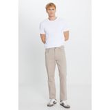 WRANGLER Arizona Straight Fit Normal Bel Düz Paça Erkek Bej 5 Cep Esnek Pantolon