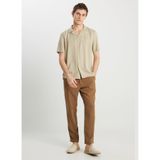 Wrangler Bej Erkek Relaxed Gömlek W2510722614 Relaxed Fit Tencel