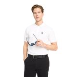 Wrangler Beyaz Erkek Polo T-Shirt W7D5K4XX2T989 Kısa Kollu Polo Tshir, 3XL, 5003142852