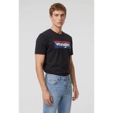 WRANGLER Big Logo Lacivert T-Shirt, S, W2610069, Anthracite-W2610069003, Erkek