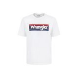 WRANGLER Big Logo T-shirt Off White, 3XL, 26YMC8000165, Off White, Erkek