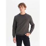 Wrangler Bisiklet Yaka Antrasit Erkek Sweatshırt W252025533W Antrasit Sweatshirt
