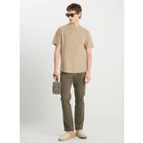 WRANGLER Bisiklet Yaka Bej Erkek T-Shirt W2510718614 Bej T-Shirt
