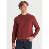 Wrangler Bisiklet Yaka Bordo Erkek Sweatshırt TW2520255169 Bordo Sweatshirt