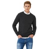 WRANGLER Bisiklet Yaka Düz Gri Melanj T-Shirt, 2XL, 5002775822, Gri Melanj, Erkek