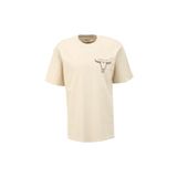 Wrangler Bisiklet Yaka Ekru Erkek T-Shirt W241299104 Loose Fit T-shirt, XS, 5003142764