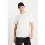 Wrangler Bisiklet Yaka Ekru Erkek T-Shirt W2510718104 Ekru T-Shirt
