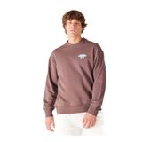 WRANGLER Bisiklet Yaka Kahve Sweatshirt Loose Fit, XL, 5003073701, Kahverengi, erkek